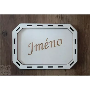 Pokladnička Dřevěná pokladnička - jméno