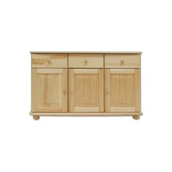 Ložnice Dřevěná komoda BM138 borovice masiv 125x76x42 cm