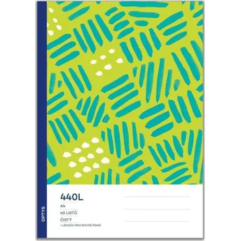 Sešit Sešit 440,s integrovaným lenochem, zelené razítko