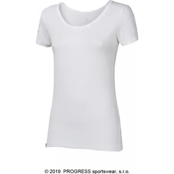 Oblečení a móda triko krátké dámské Progress ORIGINAL BAMBUS bílé (triko krátké dámské Progress ORIGINAL BAMBUS bílé)