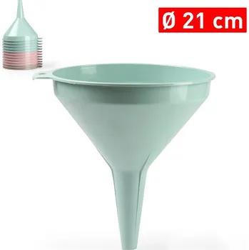 Nálevka Trychtýř nálevka plastová 21cm, mix barev