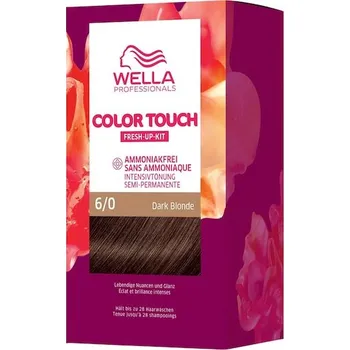 Barva na vlasy Wella Professionals Tonovaci-pripravkyColor Touch Fresh-Up-Kit 6/0 Tmavá blond 130 ml (2&nbsp;208,00 Kč / 1 l)