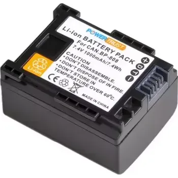 PowerTrust Baterie Canon BP-808 1000mAh Li-Ion 7,4V neoriginální příslušenství pro digitální videokamery