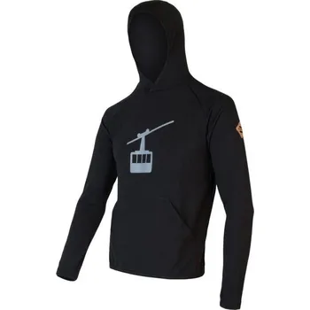 Pánská mikina mikina pánská SENSOR MERINO UPPER GONDOLA černá (mikina pánská SENSOR MERINO UPPER GONDOLA černá)