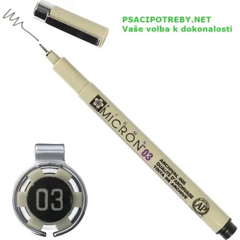 sakura xsdk0349 Technické pero Pigma Micron 03/0.35 mm - Černé