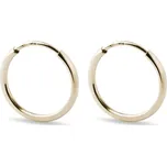 Zlaté náušnice kruhy o průměru 16 mm KLENOTA