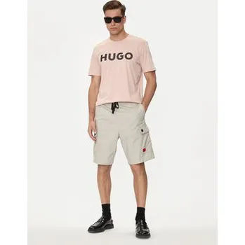 Pánské tričko Hugo T-Shirt Dulivio 50513309 Růžová Regular Fit M