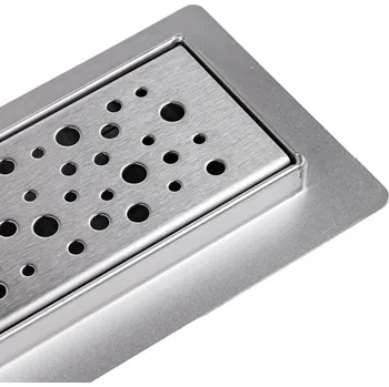 Odvodňovací žlab BPS-koupelny Sprchový odtokový žlab DL01 WAVE G5 HYD-2632 60 cm, satén