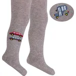 Chlapecké vzorované punčocháče WOLA AUTA šedé Velikost: 62-74