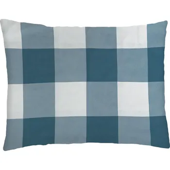 Povlečení XPOSE® Bavlněný povlak na polštář KÁRO - modré 70x90 cm, Bavlna + Prodloužená možnost vrácení zboží do 50 dnů