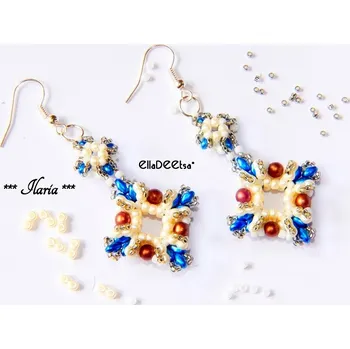 Korálek Náušnice Ilaria č. 913 - stavebnice