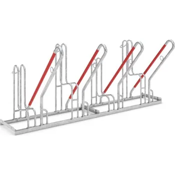 stojan na kolo Stojan pro horská jízdní kola s opěrnými oblouky, 4 parkovací místa