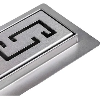 Odvodňovací žlab BPS-koupelny Sprchový odtokový žlab DL01 OMEGA G6 HYD-2627 80 cm, satén