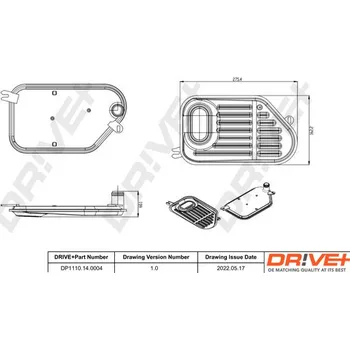 Hydraulický filtr Hydraulický filtr, automatická převodovka Dr!ve+ DP1110.14.0004