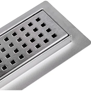 BPS-koupelny Sprchový odtokový žlab DL01 QUBE G3 HYD-2645 90 cm, satén