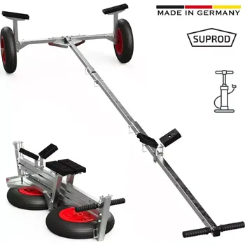 Pojezdové kolečko Skládací lodní vozík SUPROD TR350-B-LU, vzduch, O 350 mm, černo/červená