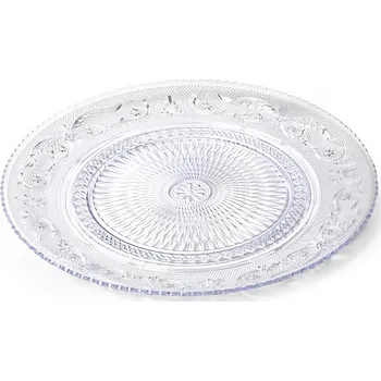 Podnos kulatý 18cm CRYSTAL transparentní, plast