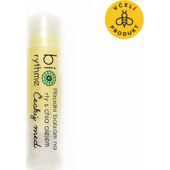 Péče o rty Biorythme Balzám na rty s chia olejem - Český med - bez vůně (4,8 ml)