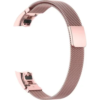 Řemínek na hodinky Milánský tah pro Honor band 4/5 zlato-růžový