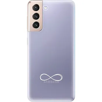 Odolné silikonové pouzdro iSaprio - čiré - Infinity - Samsung Galaxy S21