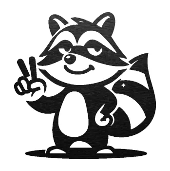 Samolepící dekorace SAMOLEPKA Mýval 003 levá medvídek (63 - škrábaný kov černý) NA AUTO, NÁLEPKA, FÓLIE, POLEP, TUNING, VLASTNÍ TEXT, TISK, AUTOSAMOLEPKY.cz, POLEPY, OBRÁZEK, LOGO, SAMOLEPKY