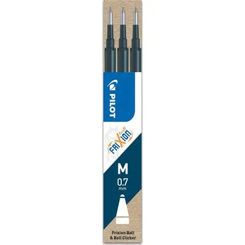 Náplň do psacích potřeb Náplň Pilot Frixion, 3 kusy, 0,7 mm, tmavě modrá