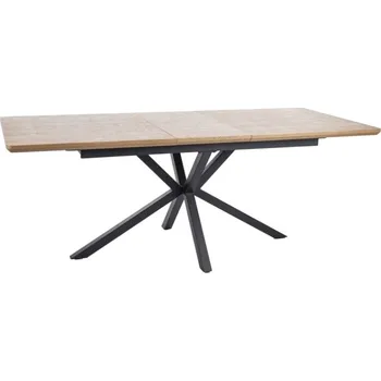 Jídelní stůl Nábytek PEGAS s.r.o. Jídelní stůl LOGAN, Dub/Černý mat