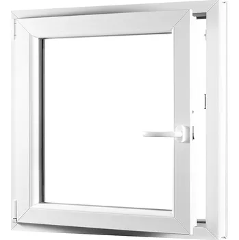 Okno SKLADOVÁ-OKNA.cz Jednokřídlé plastové okno REHAU Smartline+, otvíravo-sklopné levé - 800 x 900 mm Bílá