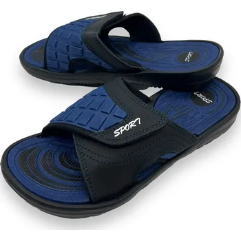 Pánské pantofle Minke Pánské černé nadměrné pantofle 03 Barva: Černá, Velikost: 41