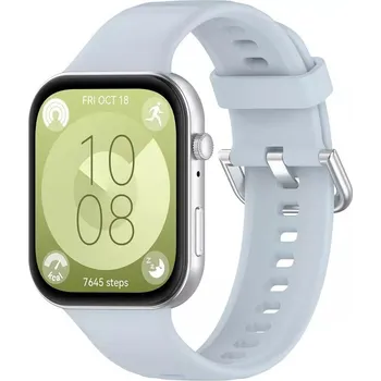 eses Silikonový řemínek pro Huawei Watch Fit 3, 4 a 4 Pro - Světle modrý