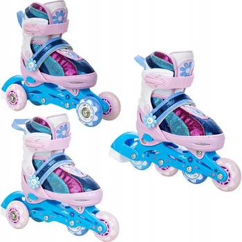 Kolečkové brusle Dětské inline brusle 3v1 Raven Senia Velikost bruslí: EU 30-33