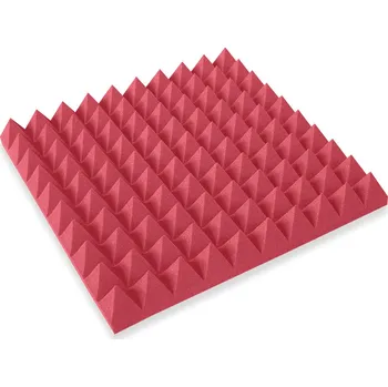 akustická pěna Mega-acoustic Akustická pěna jehlan červená 5 cm