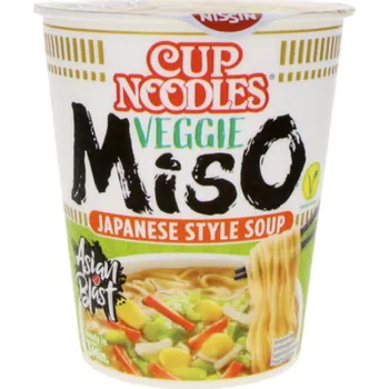 Nudlová polévka s miso příchutí Nissin cup 67 g