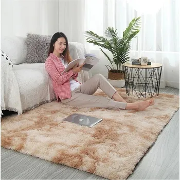 Koberec Chlupatý koberec do ložnice - 1417-C,100 x 160 cm 39 x 63 palců