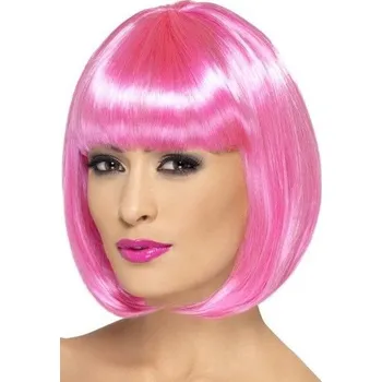 Karnevalová paruka Dámská paruka Partyrama - Růžová