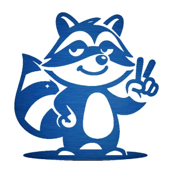 Samolepící dekorace Mýval 003 pravá medvídek (65 - škrábaný kov modrý) SAMOLEPKA NA AUTO, NÁLEPKA, FÓLIE, POLEP, TUNING, VLASTNÍ TEXT, TISK, AUTOSAMOLEPKY.cz, POLEPY, OBRÁZEK, LOGO, 3D STICKERS