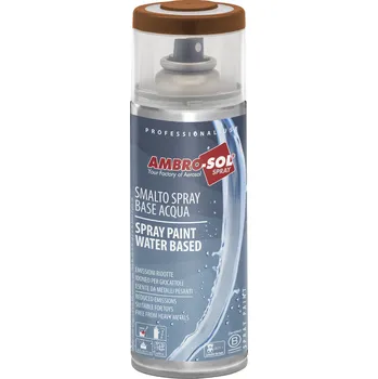 Barva ve spreji Vodouředitelná barva ve spreji Ambro-Sol Water-based Spray Paint 400 ml Barva: RAL 8003 Mud Brown - Antuková hnědá