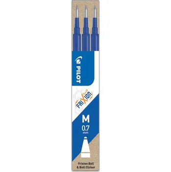 Náplň do psacích potřeb Náplň Pilot Frixion, 3 kusy, 0,7 mm, modrá