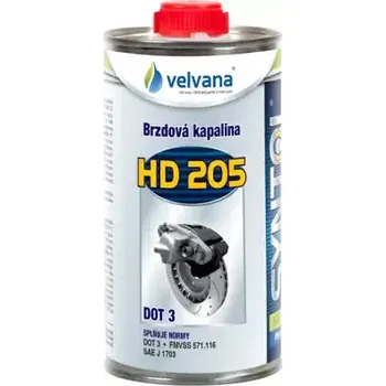 Brzdová kapalina VELVANA BRZDOVÁ KAPALINA DOT 3 0,5L (Velvana syntol HD 205 Brzdová kapalina DOT 3)