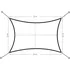 Stínicí plachta Modern Home Obdélníková sluneční clona 2 x 3 m