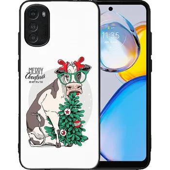 Vánoce VSECHNONAMOBIL 78342 MY ART Kryt s vánočním designem Motorola Moto E32 / E32s MERRY CHRISTMAS (074)