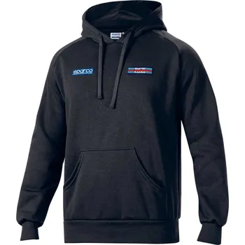 Pánská mikina SPARCO Hoodie Stripes Martini černá pánská mikina L
