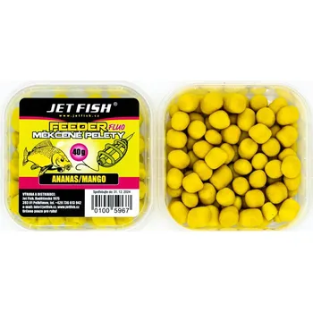 Jet Fish Feeder Fluo měkčené pelety ananas/mango 40 g