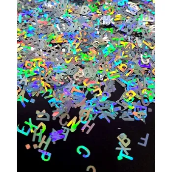 Dekorace do pryskyřice – písmenka Barva: Stříbrná