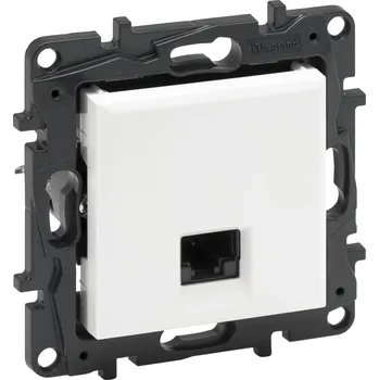 modulární přístroj a rozvaděč LEGRAND Zásuvka NILOÉ STEP 863167 1XRJ45C6A bílá 863167