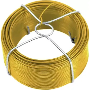 Organizace kabelů Vázací drát PVC 50 m - žlutý (Vázací drát PVC, síla 1,4mm, délka 50m)