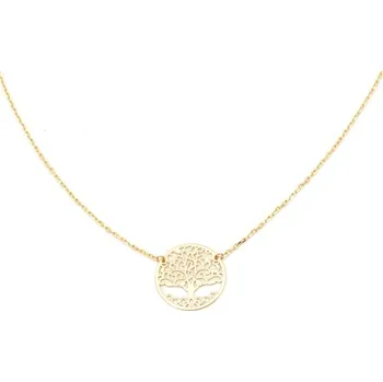 Náhrdelník Dámský náhrdelník ze žlutého zlata strom života ZLNAH172F + DÁREK ZDARMA