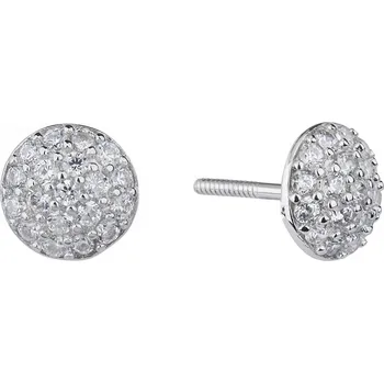 Náušnice Bealio BEALIO Stříbrné náušnice KULATÉ šroubek 03-06621-0166