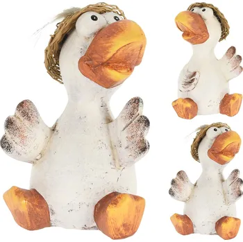 Velikonoční dekorace KOOPMAN Figúrka sedící slepice 19 cm (2 varianty) 491848