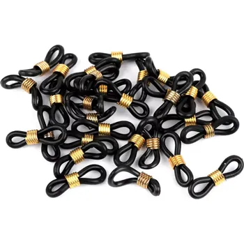 Pouzdro na brýle Silikonové gumičky na brýle - černozlaté